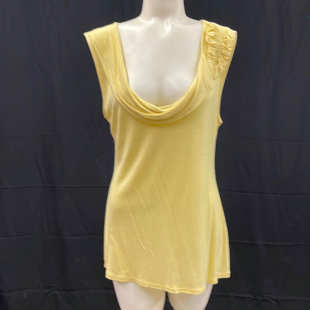 Banana Republic size Large yellow cowl neck top